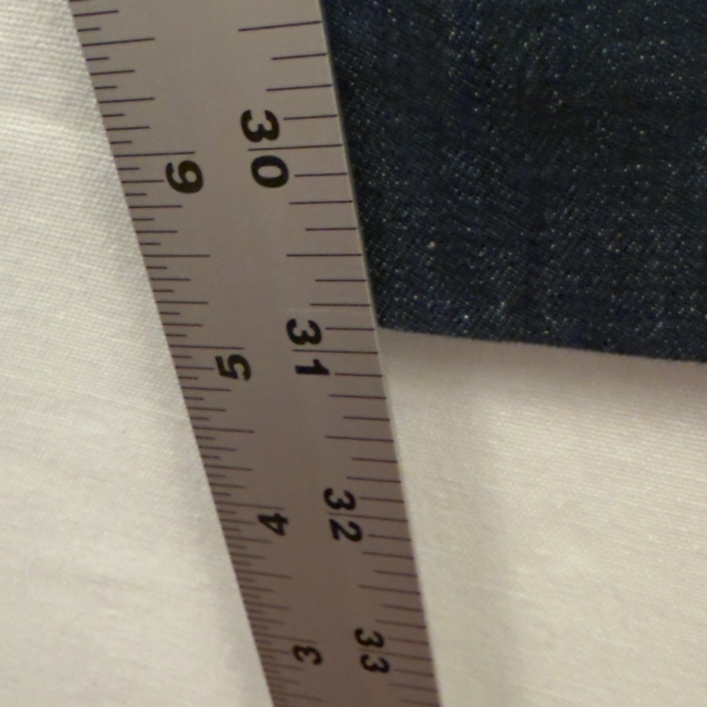 Talbots‎ Womens Blue Stretch Denim Pants Size 12 Straight Leg Classic - Picture 10 of 10